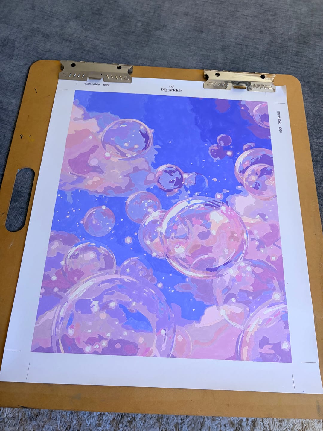 Customer photo review of Iridescence | Paint by Number