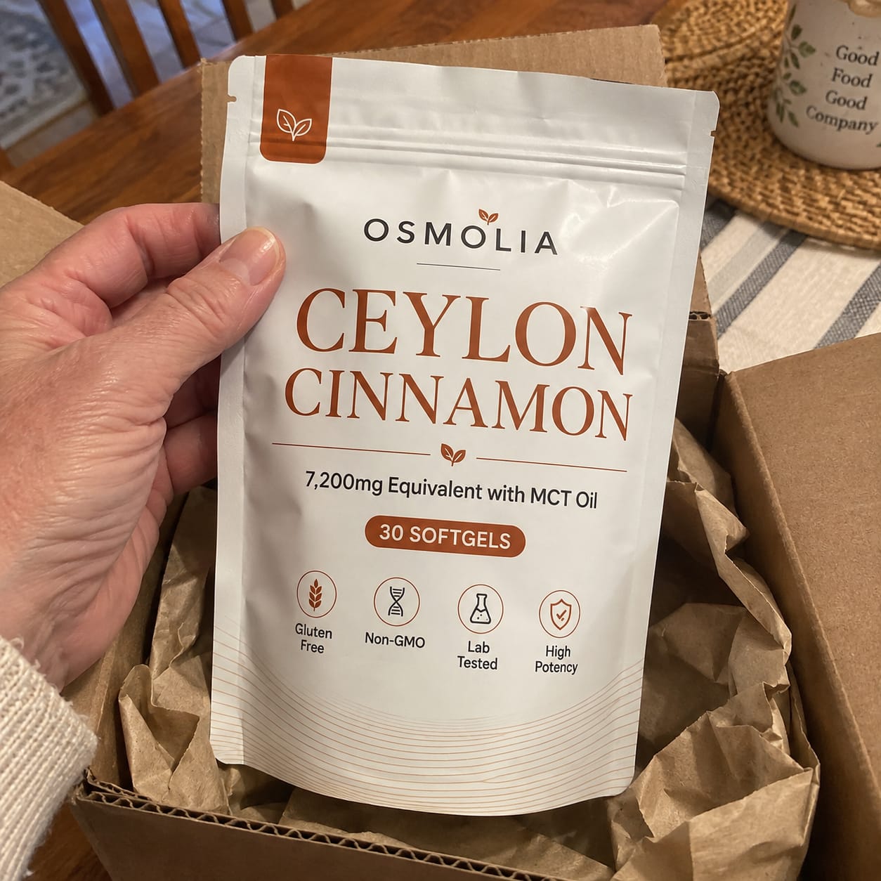 Customer photo review of Ceylon Cinnamon 7,200mg with MCT Oil