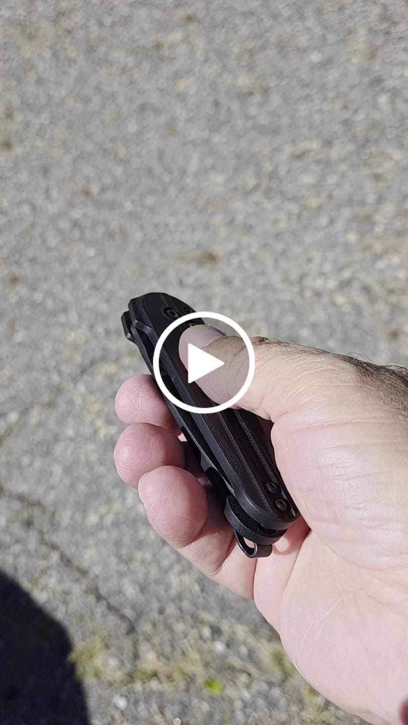 Customer video review of Benchmade Lowden™ Knife – Black G10 Handle, Black S90V Spear-Point Blade, Burnt Copper Accents, AXIS Lock Flipper – Made in USA (491BK-02)