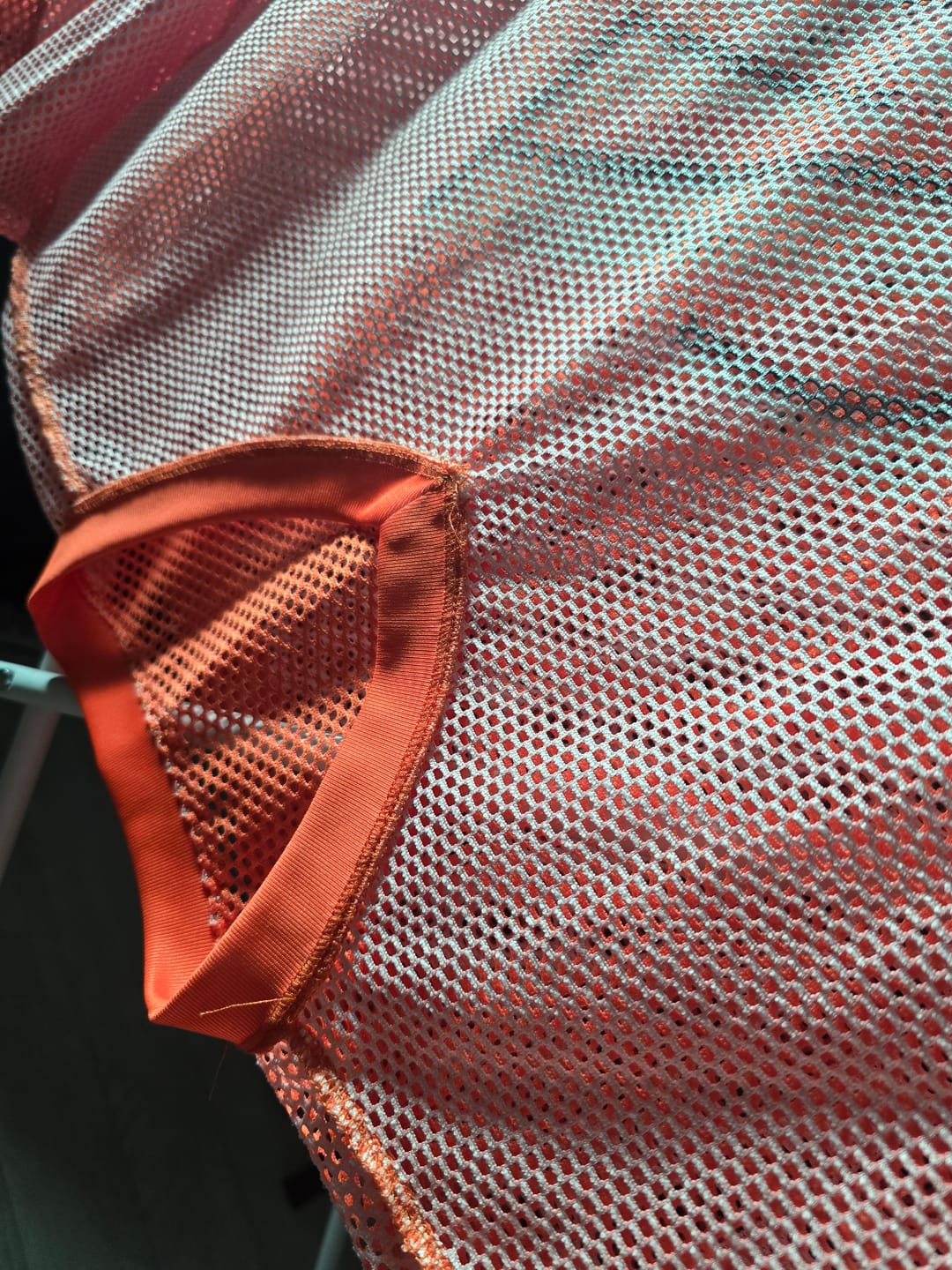 Customer photo review of Dale-Z Oversized Mesh V-Neck Top