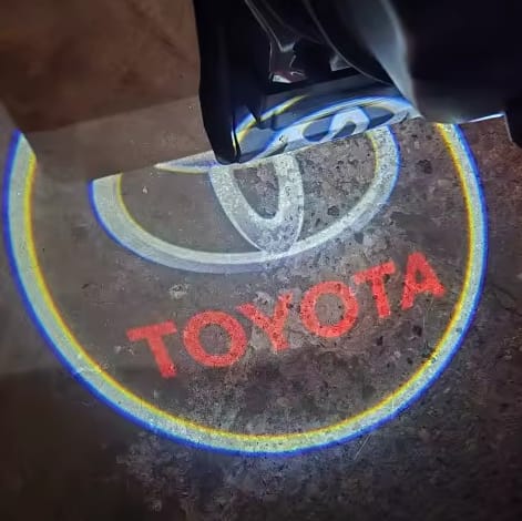 Customer photo review of Proyector Led Logo Personalizado 2 Piezas