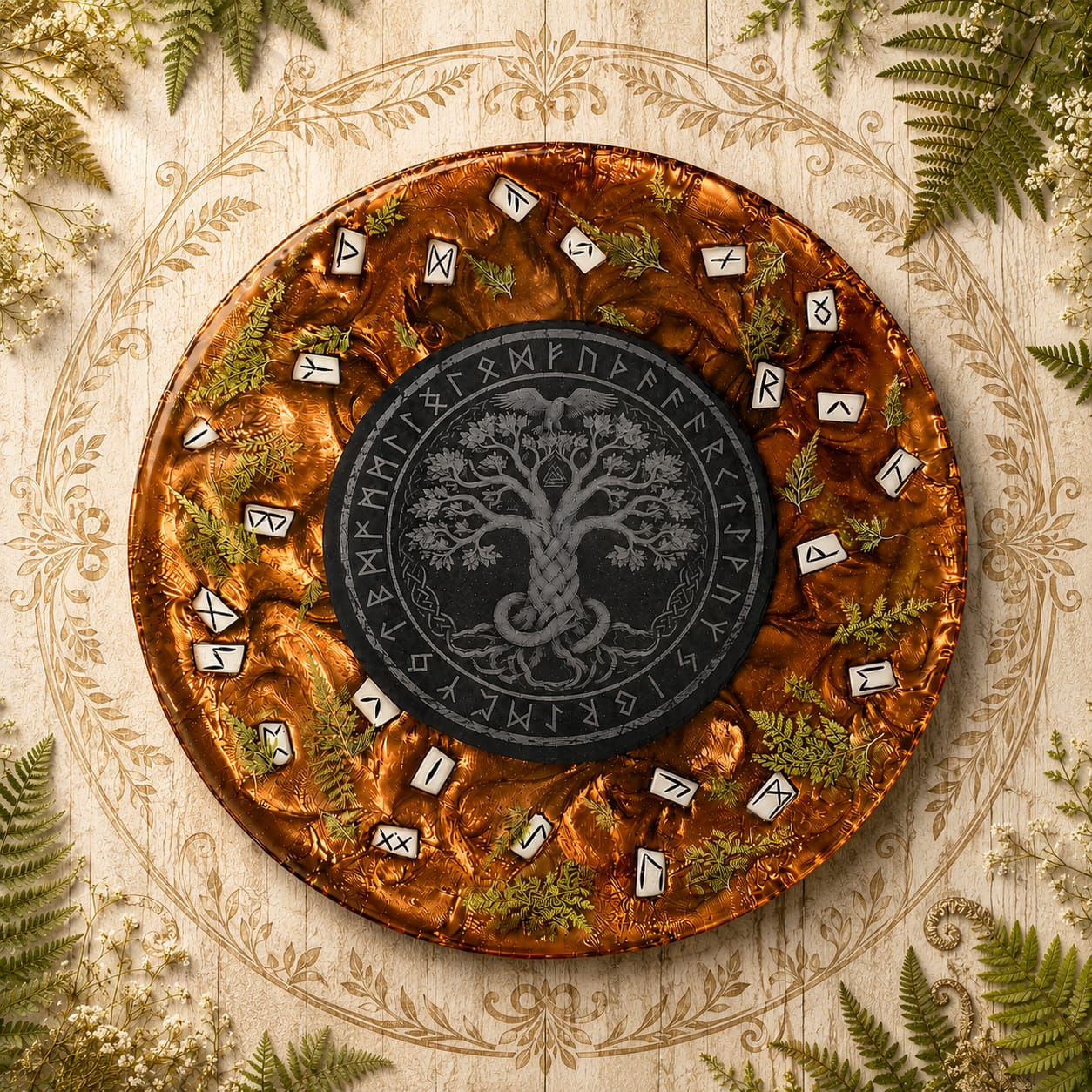 Customer photo review of 18" Round x 2" Deep Silicone Mold For Epoxy Resin