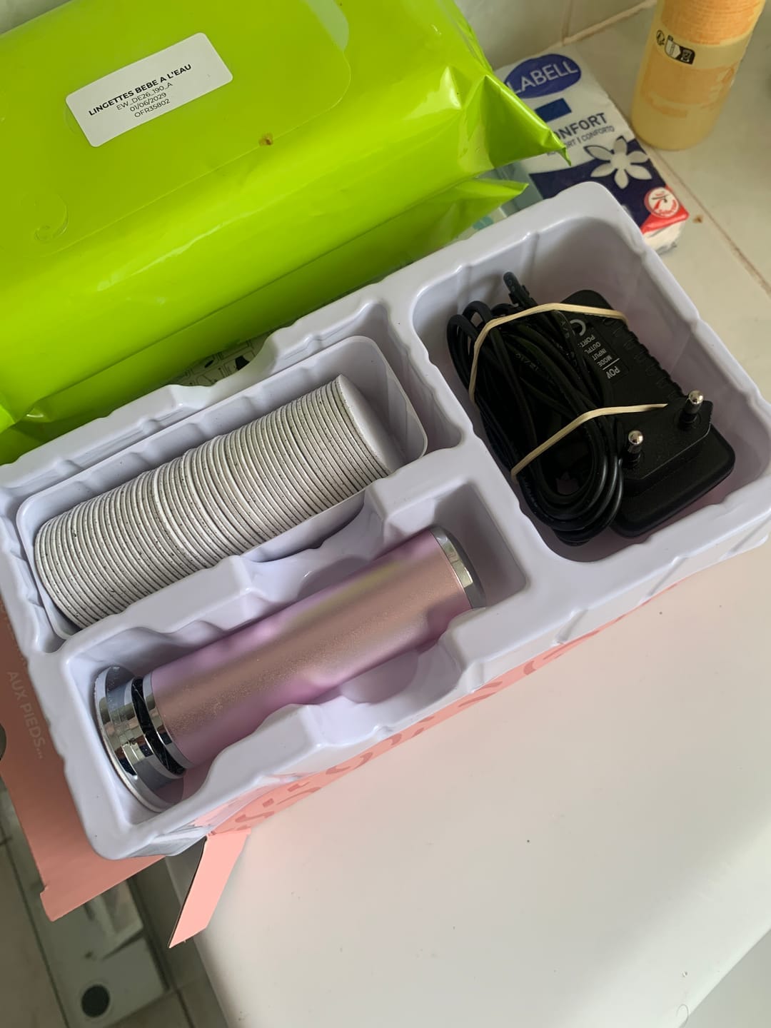 Customer photo review of ALMALILA™ Lima Eléctrica – Pies Suaves y Lisos