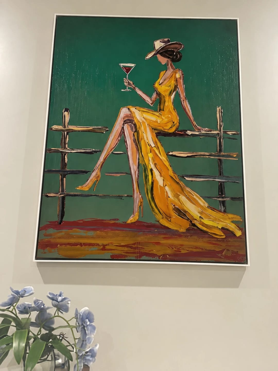 Customer photo review of Western Pop Art｜Fence‑Sip Cowgirl