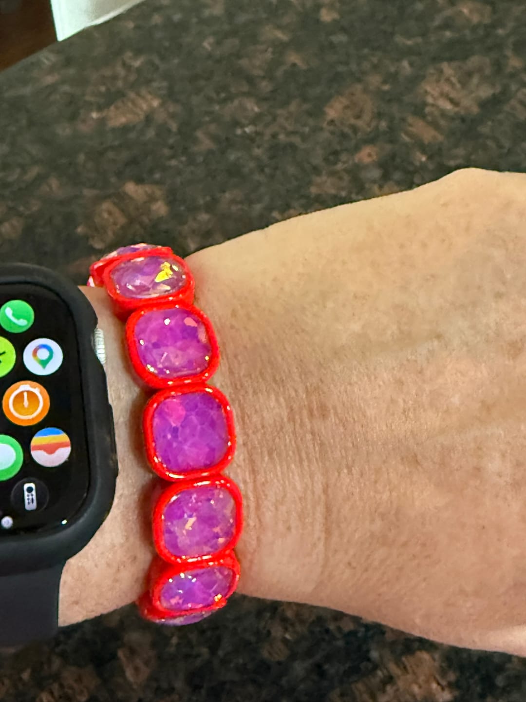 Customer photo review of Gigi Gemstone Stretch Bracelet || Choose Color