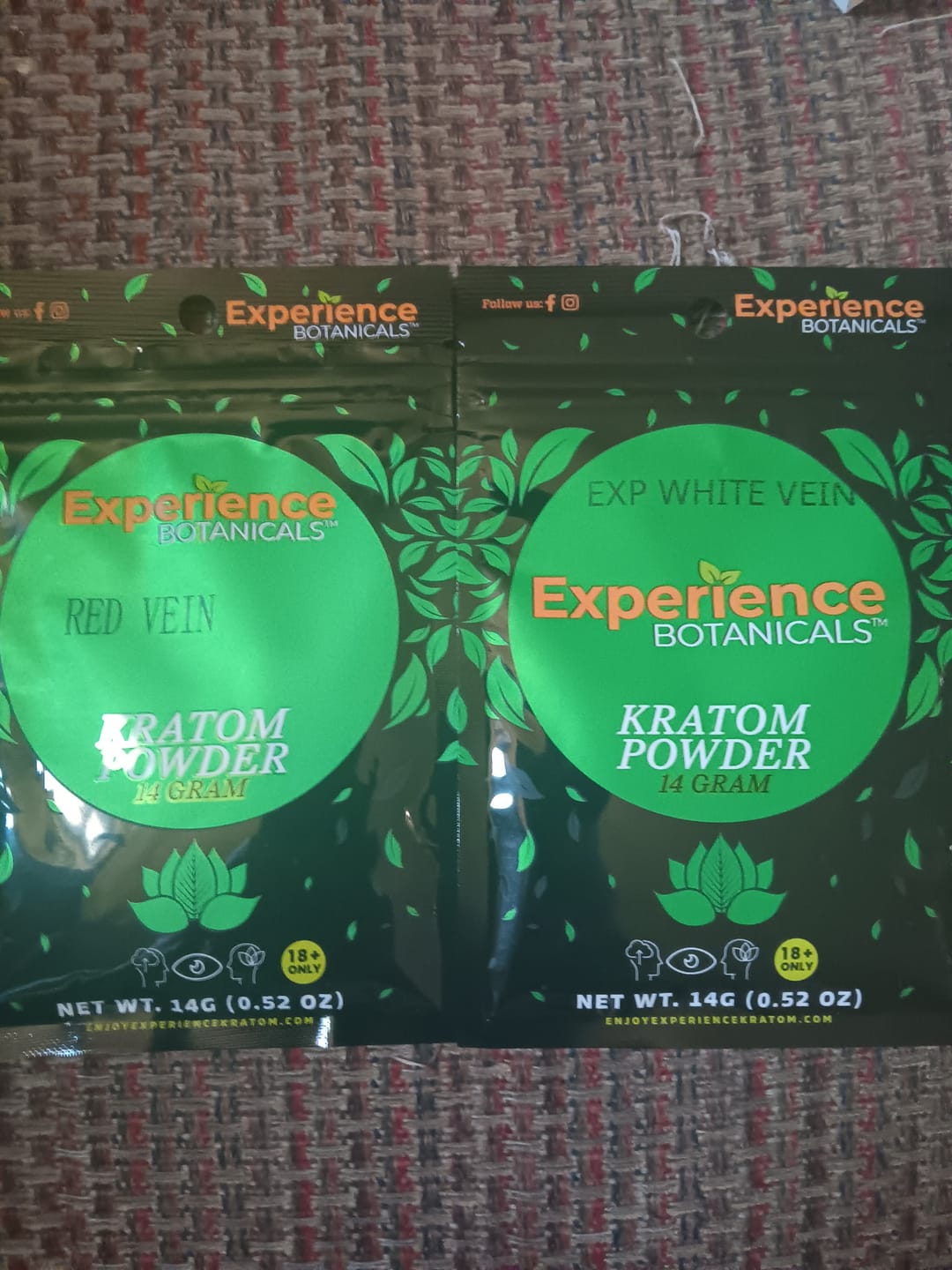 Customer photo review of EXP Premium Red Vein Kratom Powder Jar - Lab Tested