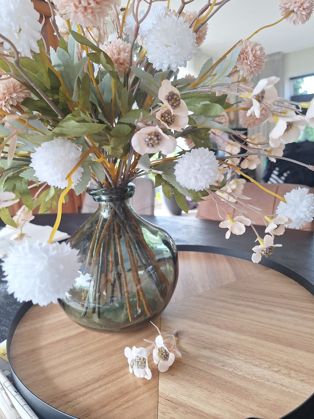 Customer photo review of Wax Arrangement - Beige mix