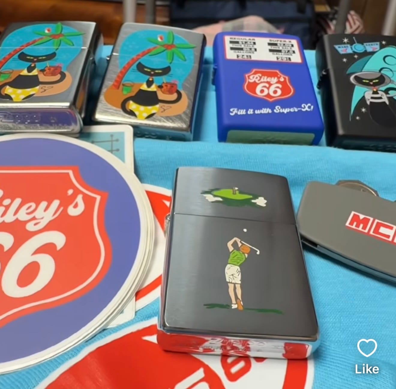 Customer photo review of 1998 Woman Golfer Etch & Paint Zippo Lighter