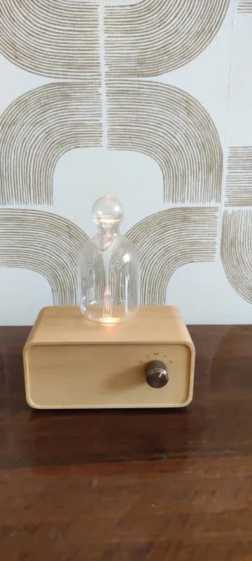 Customer photo review of Waterless Essential Oil Diffuser – Wood & Glass