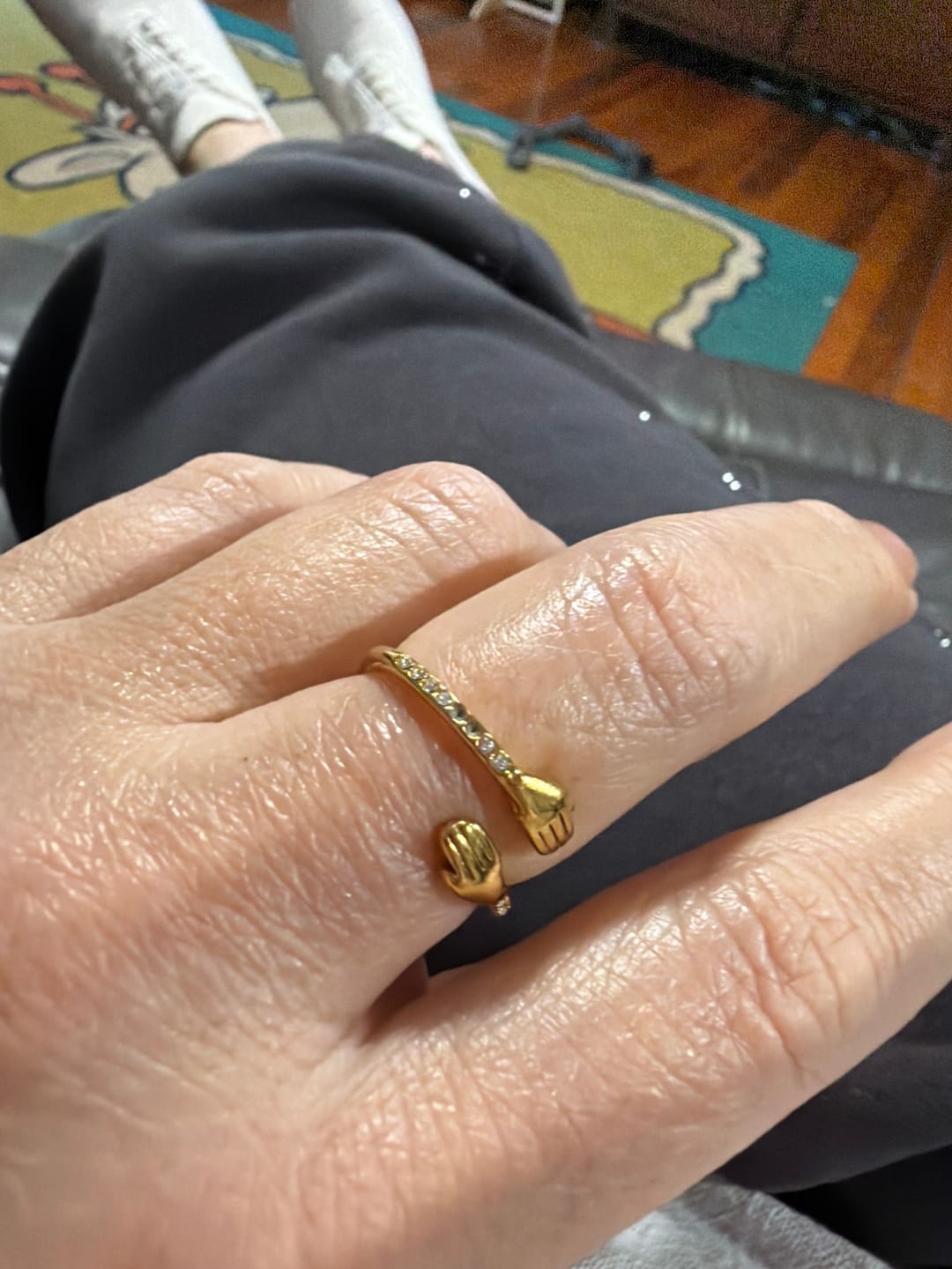 Customer photo review of 'Hug Me Forever' 18K Gold Ring