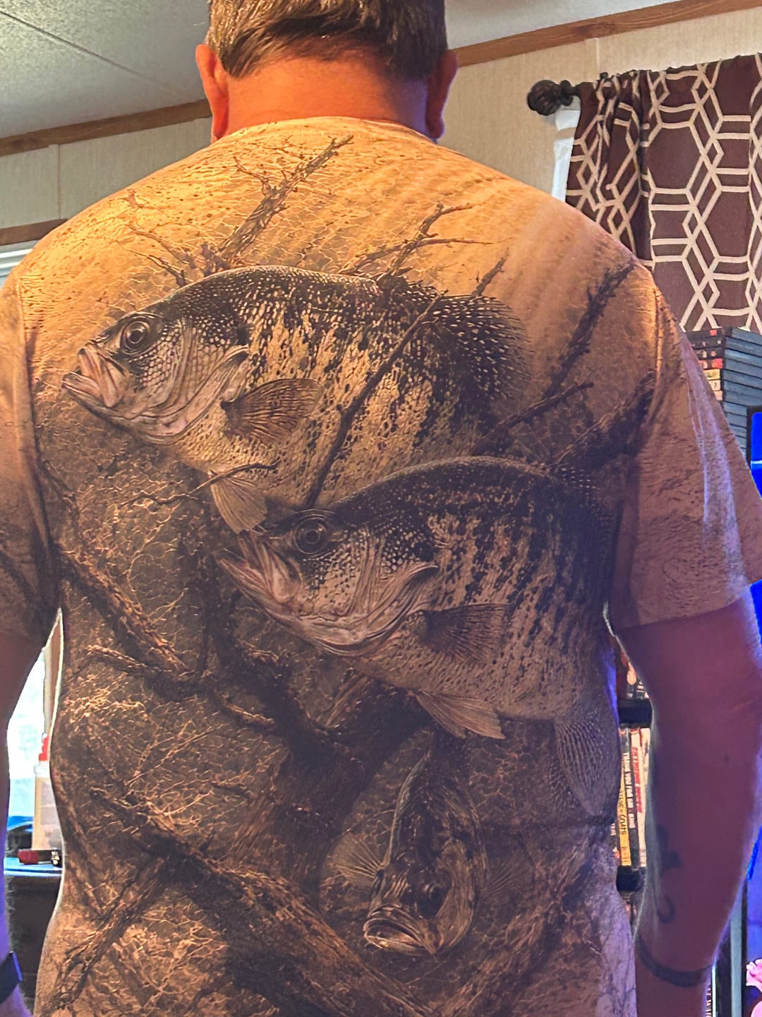 Customer photo review of Pro Fishing Short Sleeve - Sunlit Timber Crappie - AOS96