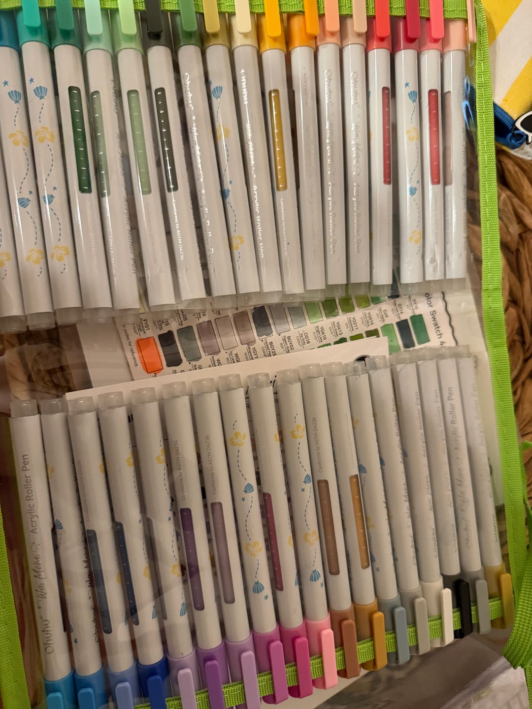 Customer photo review of Ohuhu Wai Momi Acrylic Gel Pens