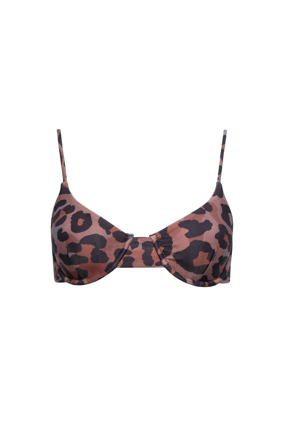 Customer photo review of Palermo Underwire Bikini Top – Leopard