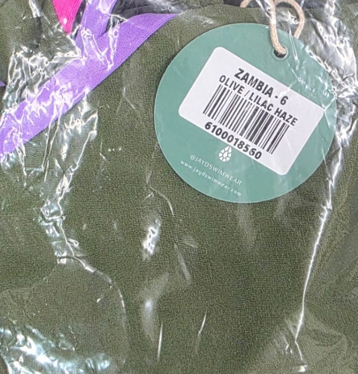Customer photo review of ZAMBIA ONE PIECE - Olive|Lilac Haze