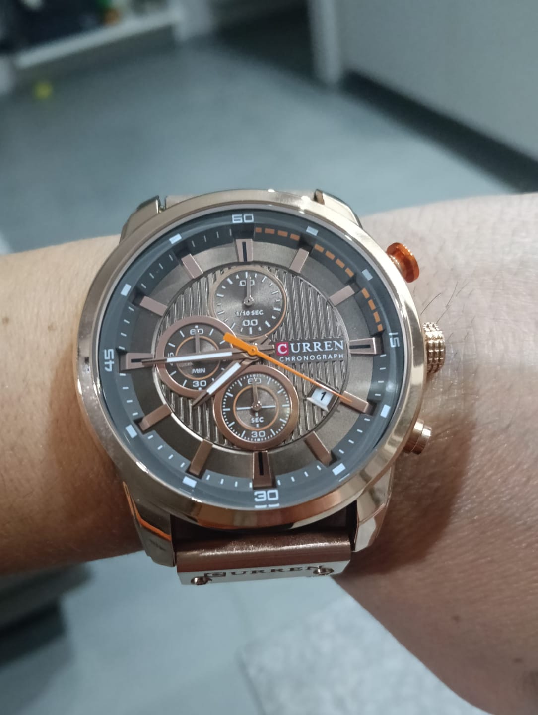 Customer photo review of Curren Istanbul® orologio uomo pelle