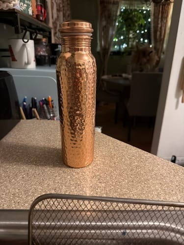 Customer photo review of Kansya®-vottaðar vatnsflöskur úr hreinum kopar – V2, handhamraðar