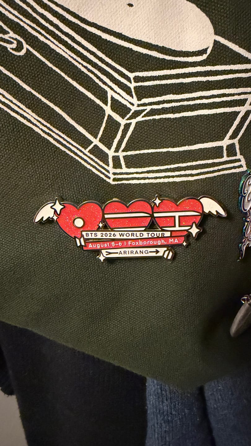 Customer photo review of BTS 2026 City Tour Pin