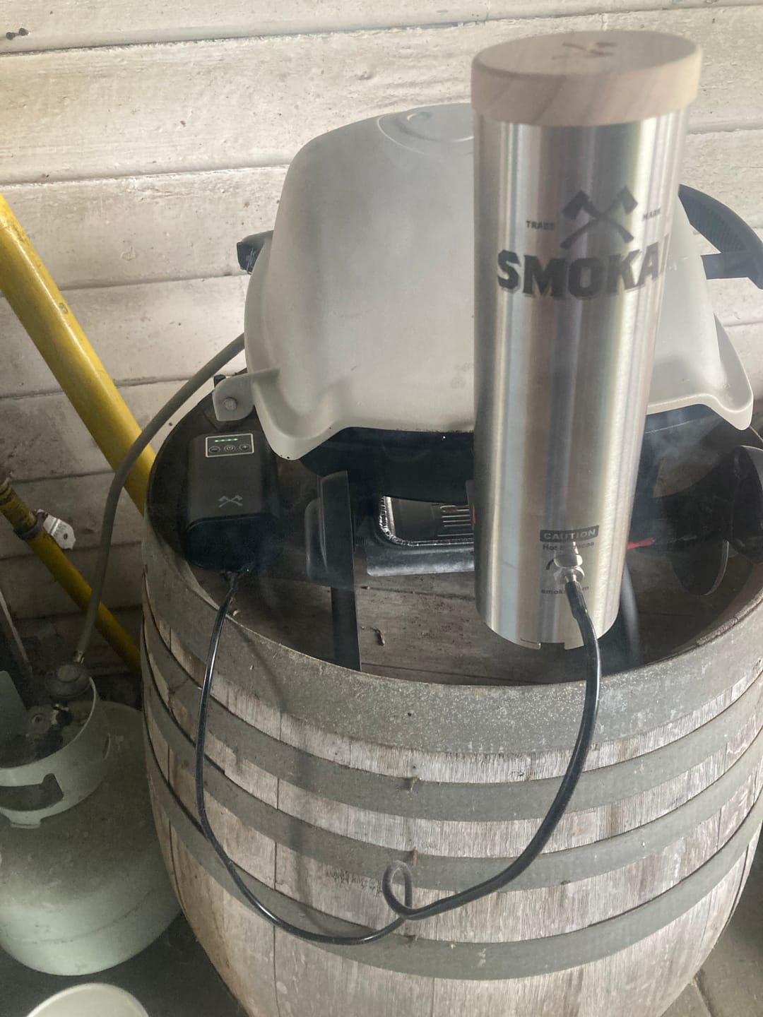 Customer photo review of Smokai Smoke Generator Kit for Weber Q Family Q and Baby Q