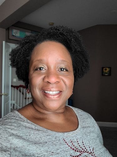 Customer photo review of Herbal Infused Curl Defining Gel, STEP 2
