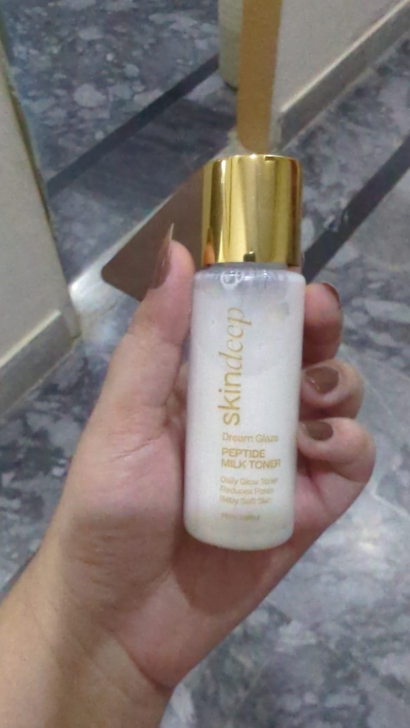 Customer photo review of DREAM GLAZE - Peptide Milk Toner