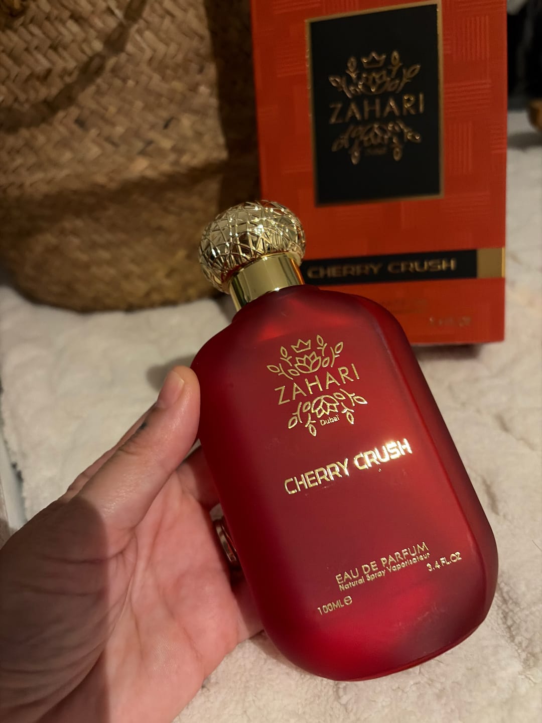 Customer photo review of Cherry Crush – Eau de parfum 100ml