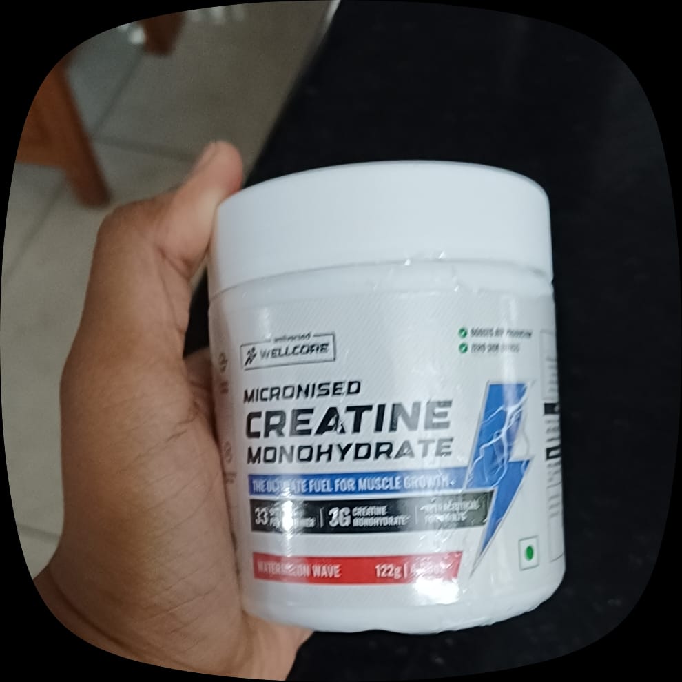 Customer photo review of Wellcore - Pure Micronised Creatine Monohydrate | Watermelon Wave (122g, 33 servings)