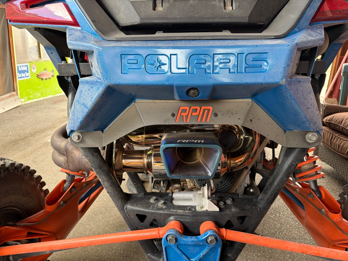 Customer photo review of RPM RZR Pro R Rear Fascia Delete Trim Shield / Muffler Cover