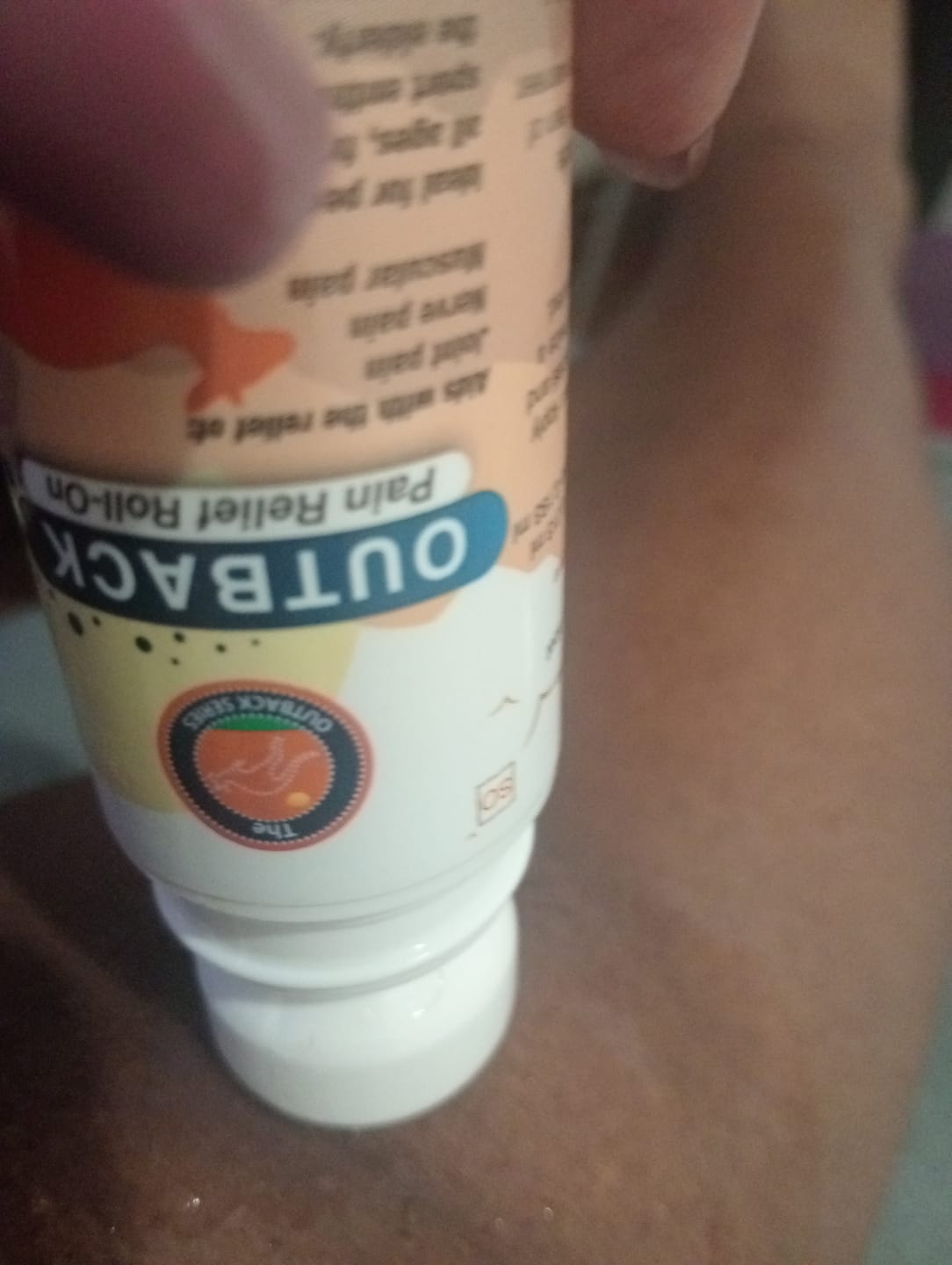 Customer photo review of Outback Pain Relief™ Oil 50ML Roll-On