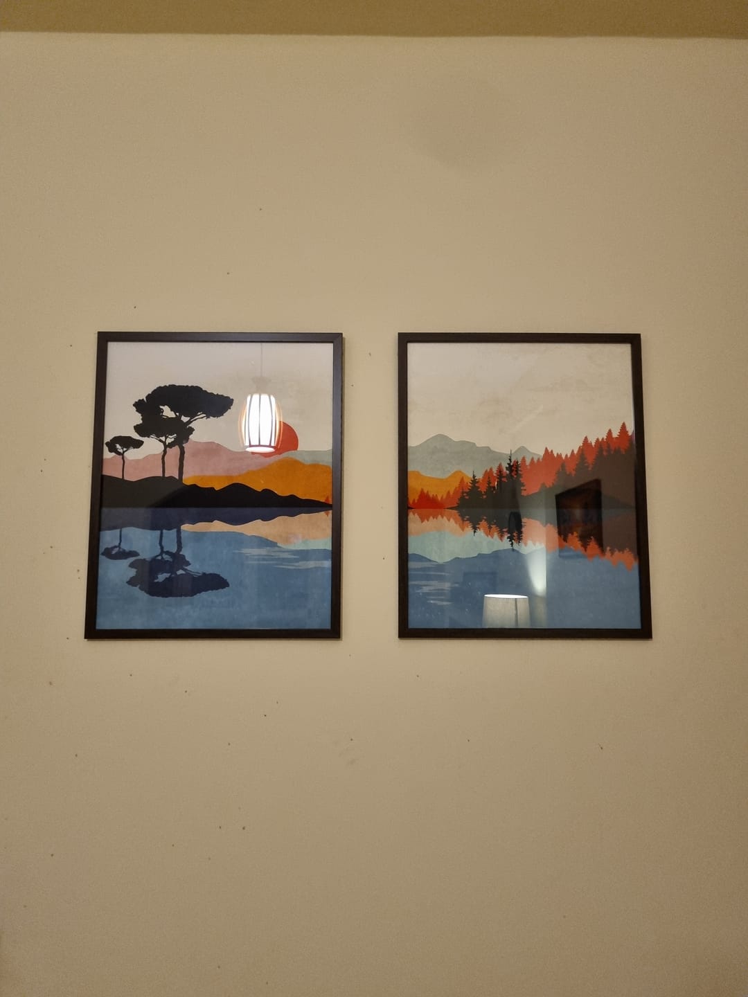 Customer photo review of Burnt Orange Serengeti Landscape Painting