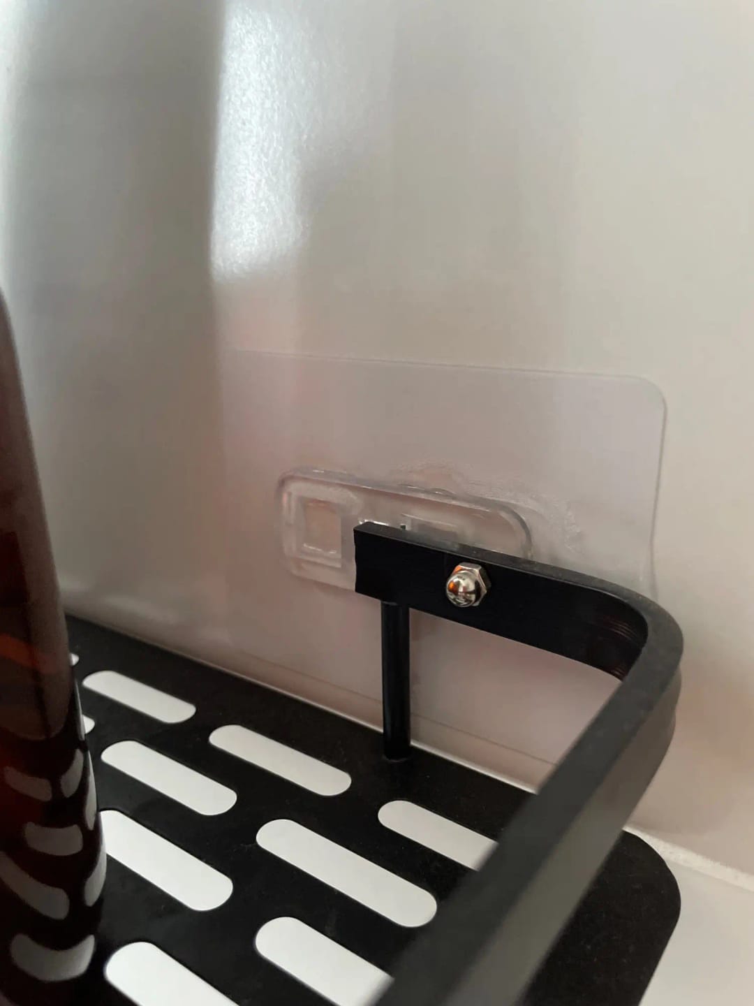 Customer photo review of 2-Pack Shower Caddy | No-Drill Bathroom Shelf