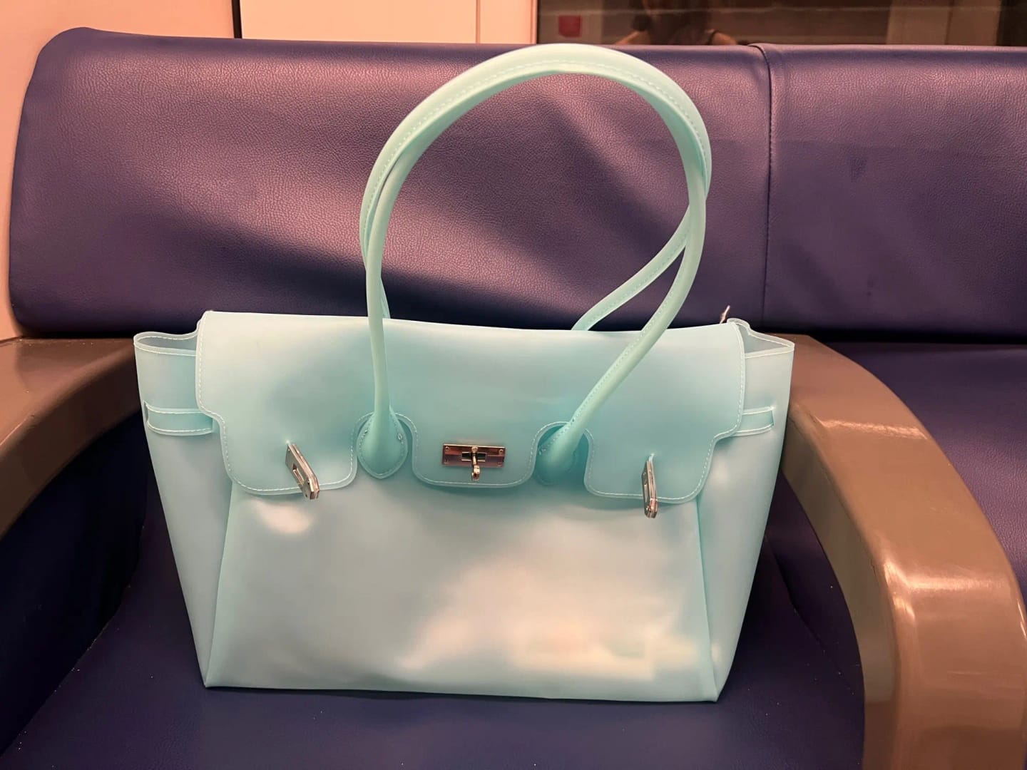 Customer photo review of Alicia Structured Top Handle Satchel