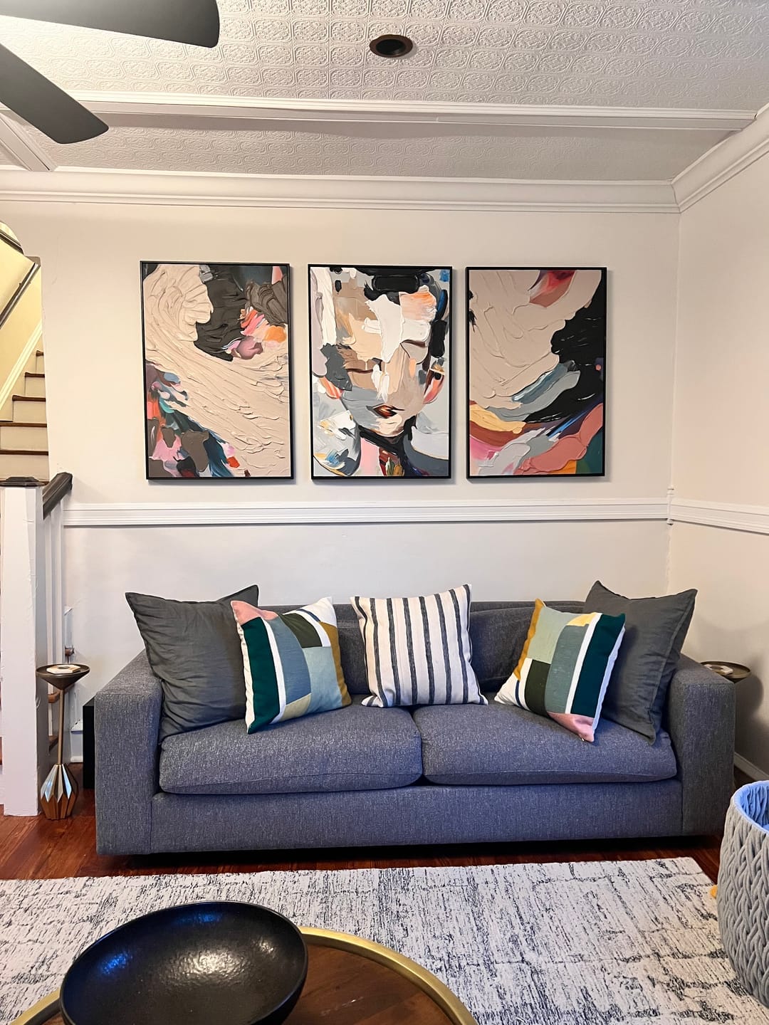 Customer photo review of Soul - Abstract Portrait Wall Art