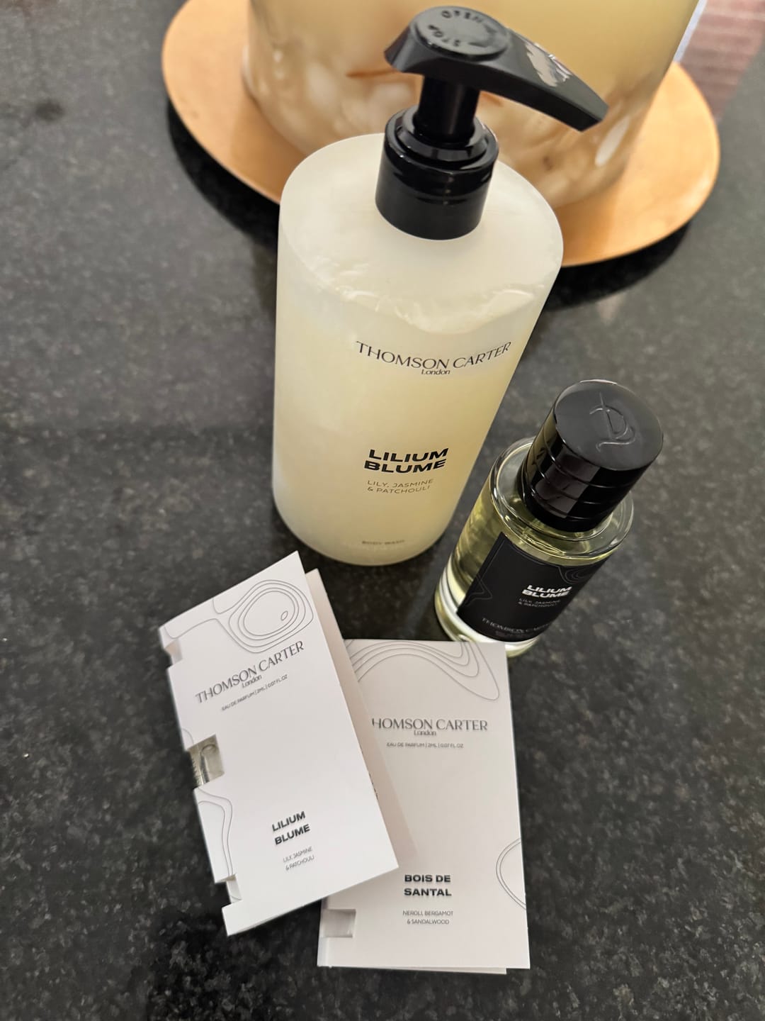 Customer photo review of 50ml Fragrance & Body Wash Bundle