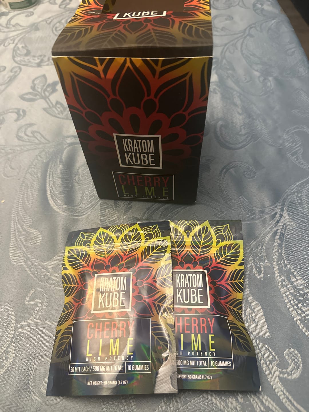 Customer photo review of Cherry Lime Kratom Kube - 50 MIT (10-Pack Box)