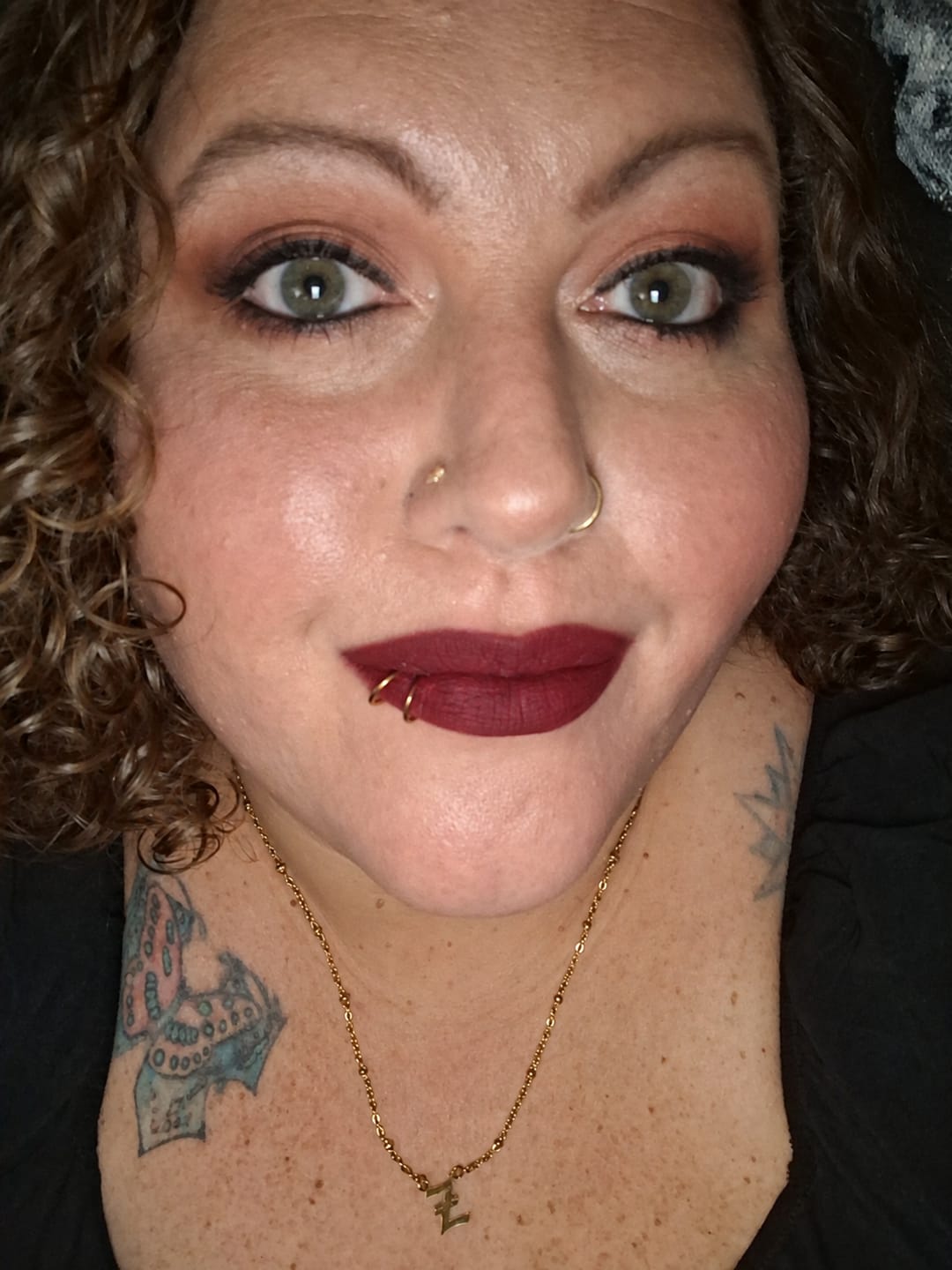 Customer photo review of Evermore Liquid Lipstick: Nocturne