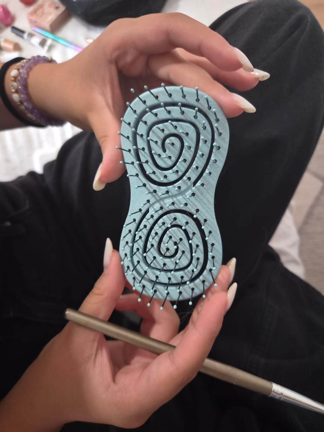 Customer photo review of Компактна Масажна ЕКО четка Doori Compact Аква