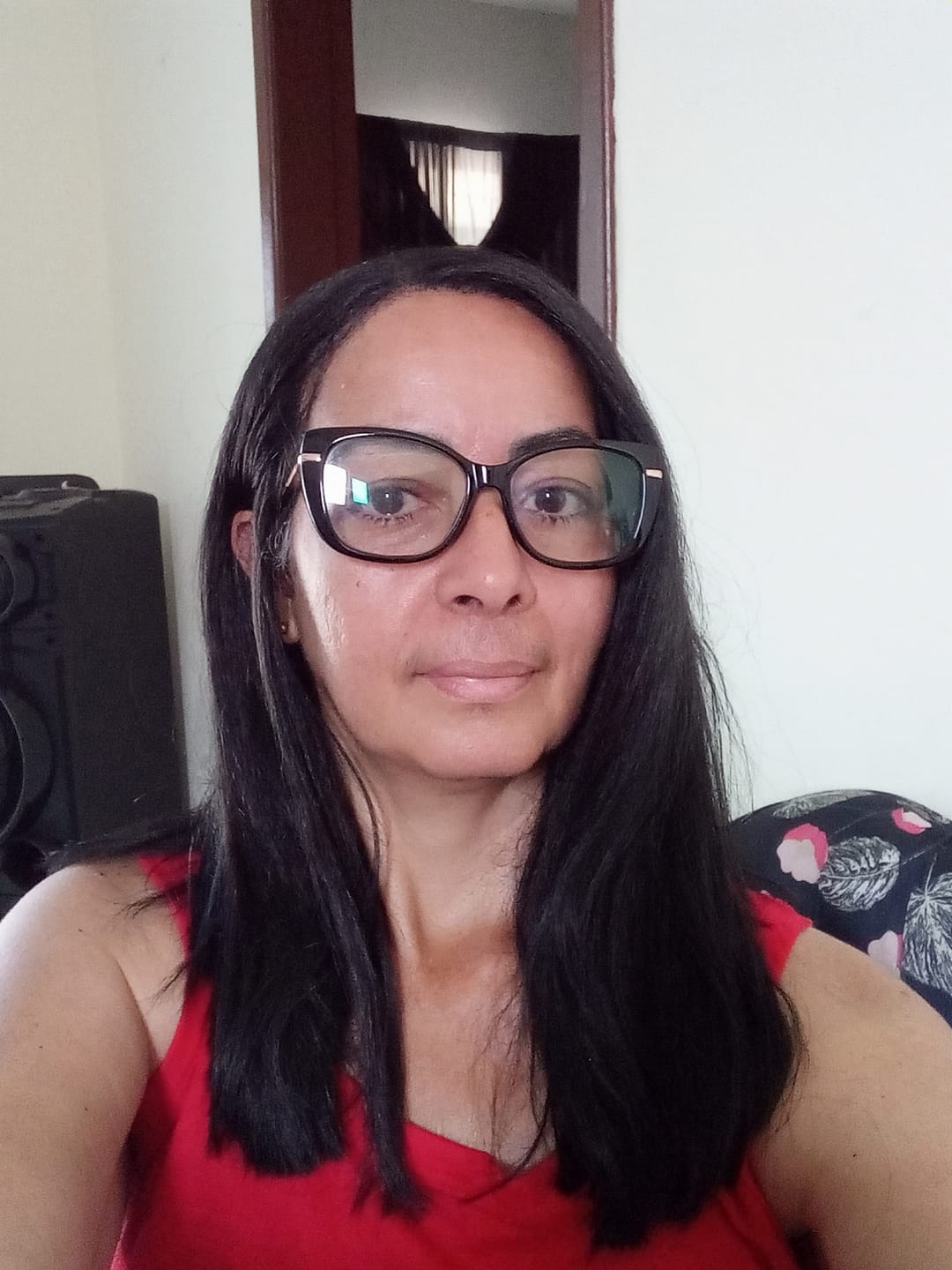 Customer photo review of Lace Front Bio Fibra Pansy 13*3  - Castanho Escuro 1B