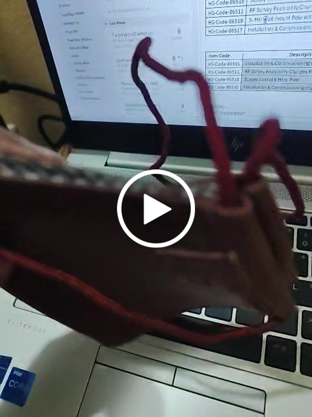 Customer video review of face mask
