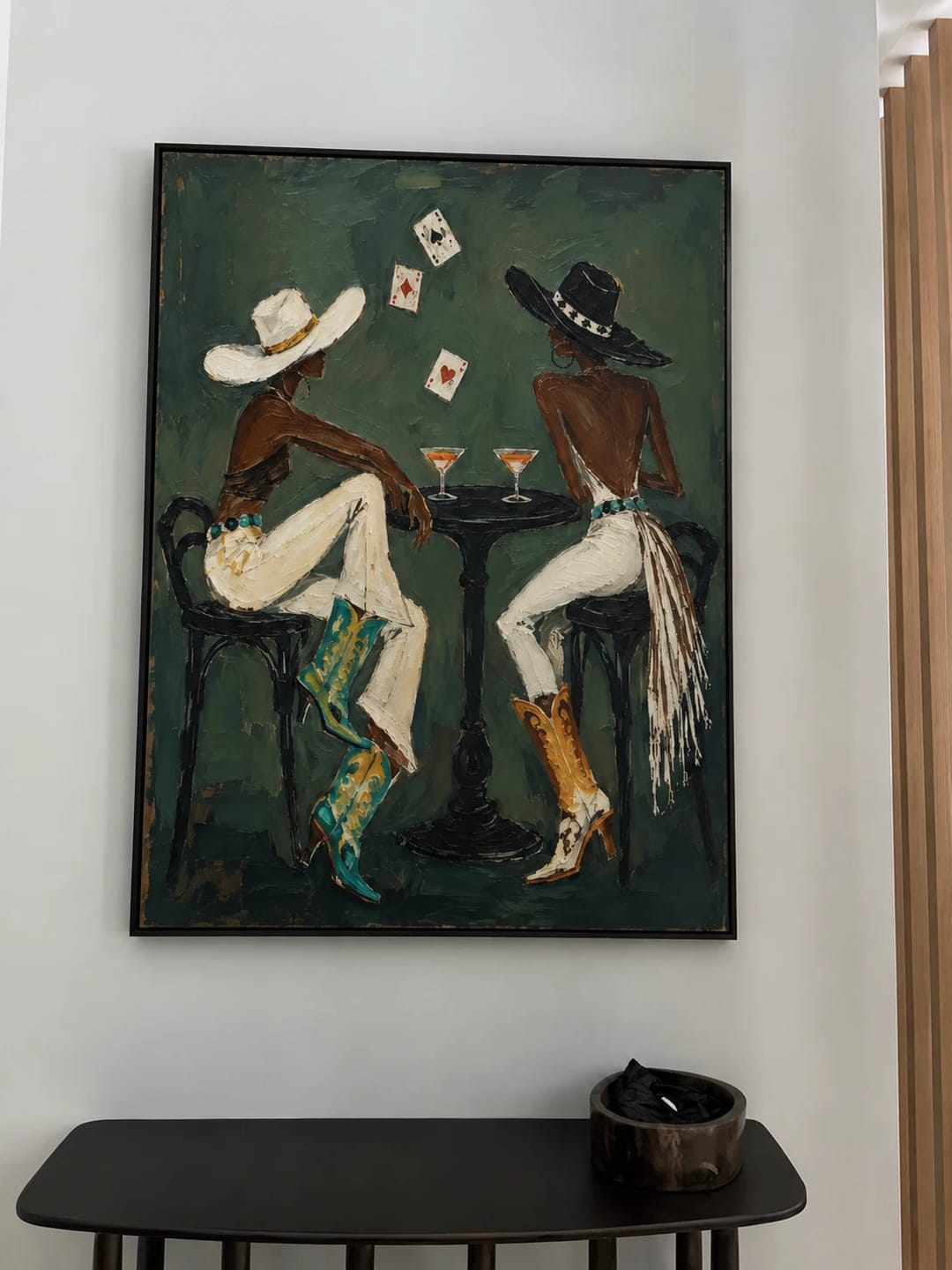 Customer photo review of Western Pop Art｜Green Table Card Game