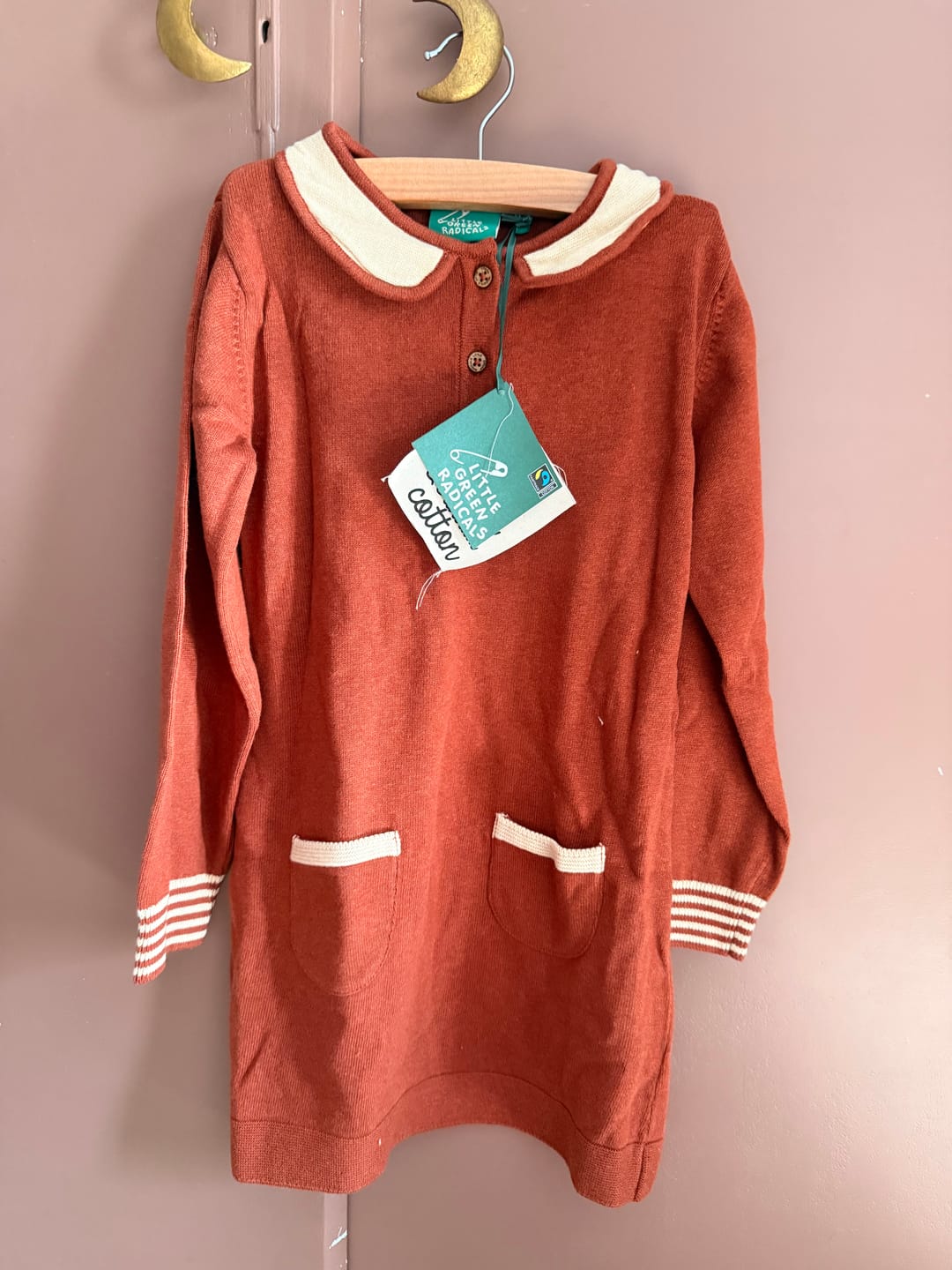 Customer photo review of Ginger Knitted Collar Dress