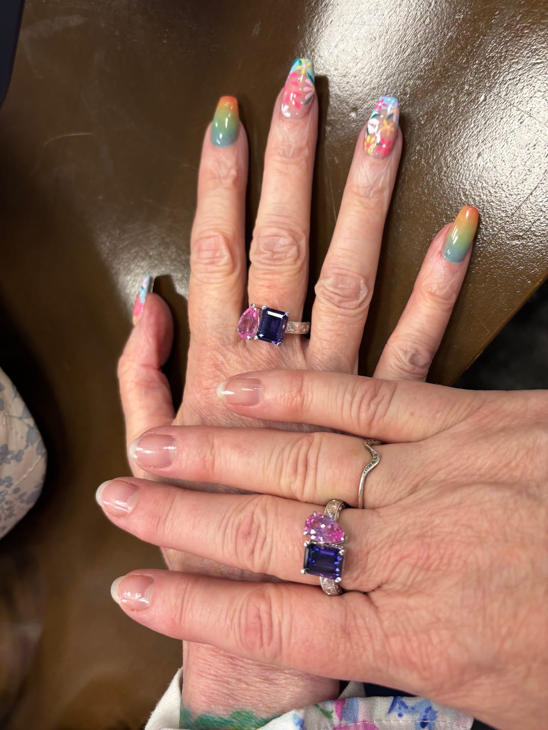 Customer photo review of 2 same rings of 38450 quote order