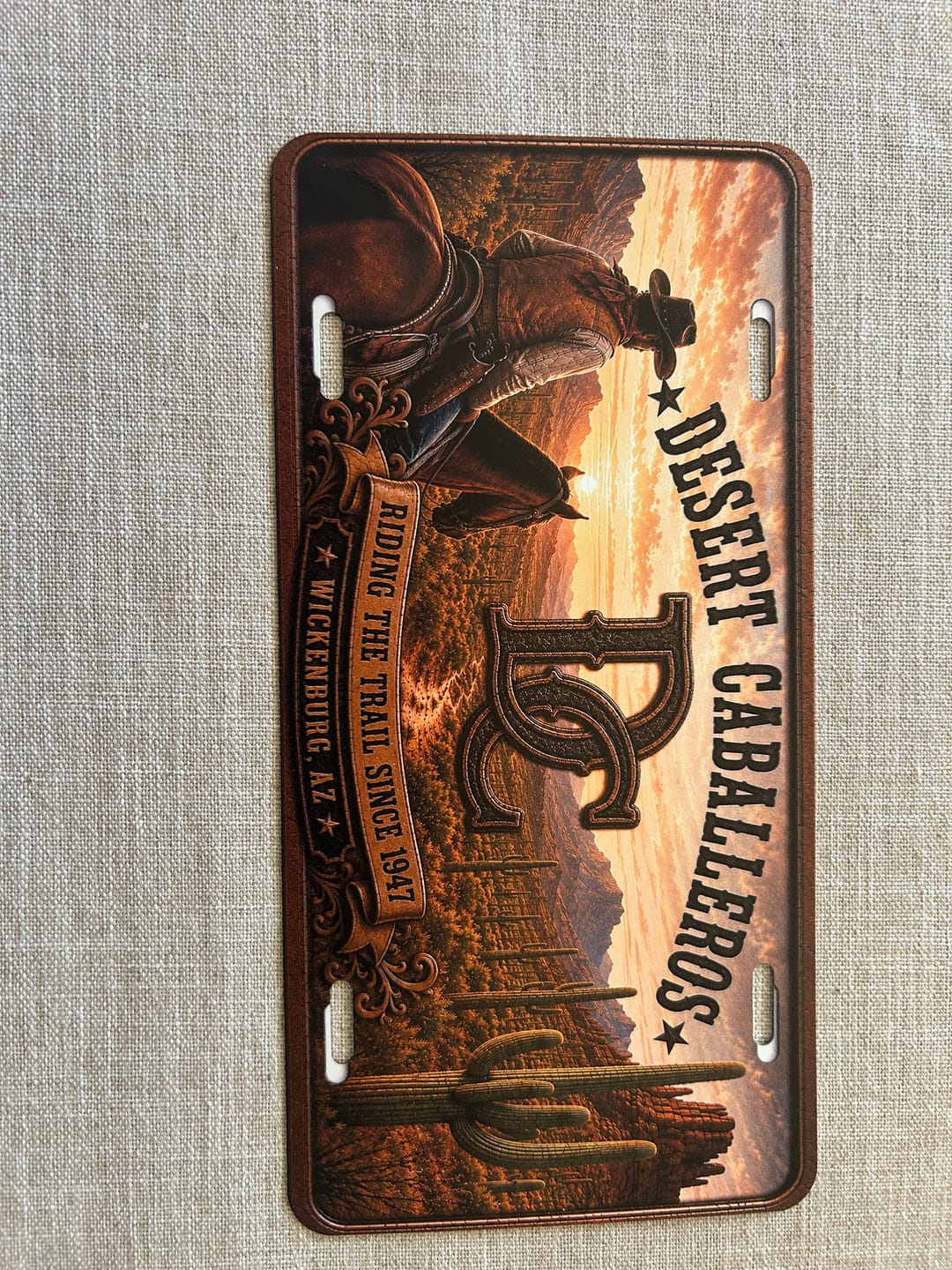 Customer photo review of Print Custom License Plate