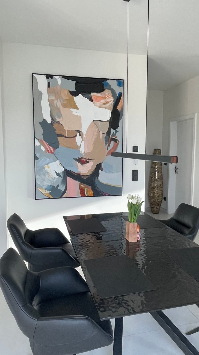 Customer photo review of Soul - Abstract Portrait Wall Art