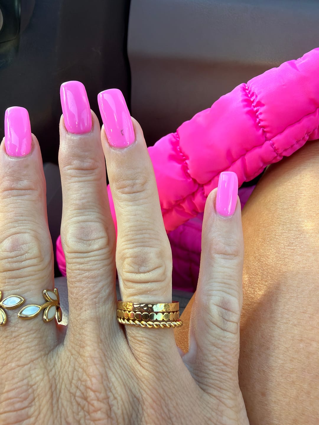 Customer photo review of Hella Gold Stacked Ring Set