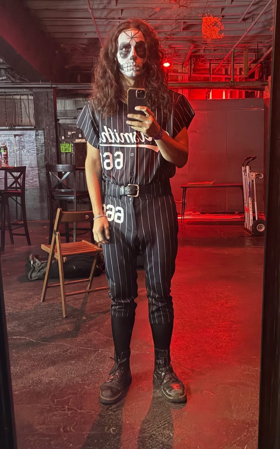 Customer photo review of Custom Black White Stripe Fashion Authentic Baseball Jersey