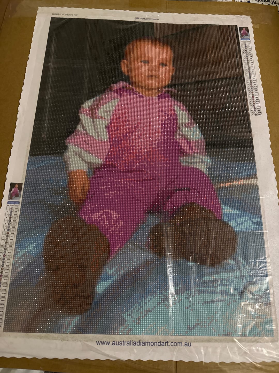 Customer photo review of Custom Diamond Painting