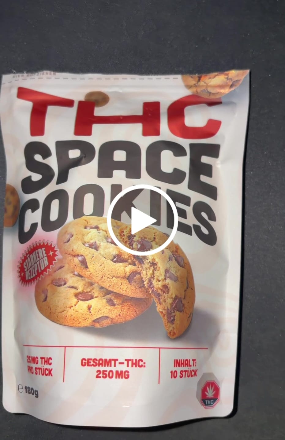 Customer video review of THC Spacecookies 250mg