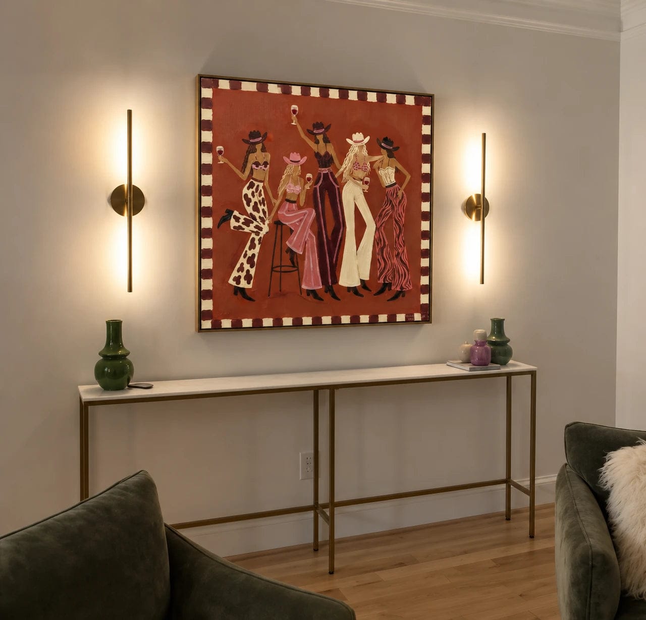 Customer photo review of Western Pop Art｜Rust Ranch Cheers