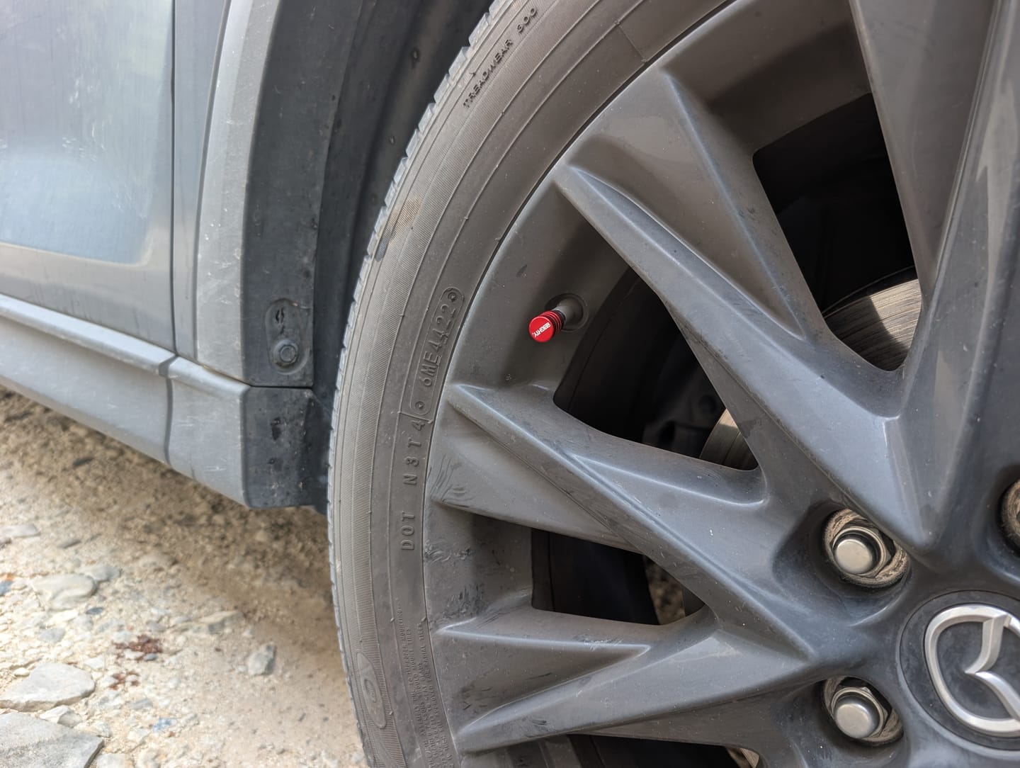 Customer photo review of 80Eighty® Red Valve Stem Caps
