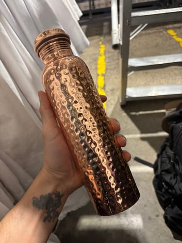 Customer photo review of Kansya®-vottaðar vatnsflöskur úr hreinum kopar – V2, handhamraðar